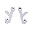 201 Stainless Steel Charms X-STAS-T044-217P-Y-2