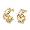 Hamsa Hand Brass Cuff Earrings for Women EJEW-C097-05G-02-1