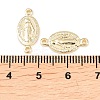 Brass Oval with Virgin Connector Charm X-KK-Z146-31G-3