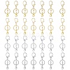 20Pcs 4 Style Alloy Key Rings KEYC-CJ0001-06-1