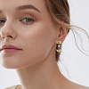 Brass Stud Earring Findings KK-DC0004-79-6