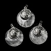 Natural Quartz Crystal Pendants KK-F751-M-A16-1