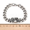 Stainless Steel Link Bracelets BJEW-D379-12ASP-3