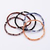 Natural Mixed Stone Stretch Bracelets BJEW-JB02460-8
