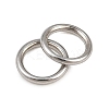 304 Stainless Steel Closed Jump Rings STAS-G393-06P-08-3
