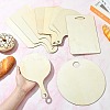 10Pcs 10 Styles Rectangle Wooden Mini Cutting Board with Handle AJEW-CJ0001-51-4