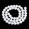 Imitation Jade Bicone Frosted Glass Bead Strands EGLA-A039-J6mm-MB06-2