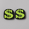 U.S. Dollar Food Grade Eco-Friendly Silicone Focal Beads SIL-CJC0007-02C-1