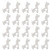 40Pcs 201 Stainless Steel Pendants STAS-DC0013-20-1