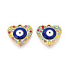 304 Stainless Steel Rhinestone Pendants STAS-N110-48B-G-1