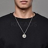 Spinner Star of Daivd with Eye 201 Stainless Steel Pendant Necklace LS-MATO-PW0001-065-2