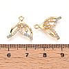 Brass Micro Pave Cubic Zirconia Pendants KK-N261-101G-3