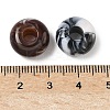 Tow Tone Acrylic Beads X-OACR-C040-07-3