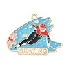 Sports Alloy Enamel Pendants ENAM-I074-01G-10-1