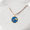 8Pcs 2 Colors Rack Plating Brass Micro Pave Cubic Zirconia Pendants KK-DC0003-47-4