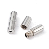Anti-Tarnish Rhodium Plated 925 Sterling Silver Screw Clasps STER-K173-05P-2