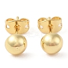 Rack Plating Brass Stud Earrings for Women EJEW-G394-18B-G-2