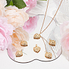 6Pcs Brass Micro Pave Clear & Blue Grade AAA Cubic Zirconia Pendants ZIRC-BBC0002-94-4
