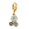304 Stainless Steel Colorful Enamel European Dangle Charms STAS-D153-17G-1