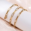 304 Stainless Steel Paperclip Chain Necklaces NJEW-Q013-03G-5