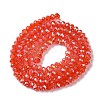 Baking Electroplate Glass Beads Strands DGLA-A039-J6MM-BM-3