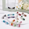 12Pcs 12 Colors Polymer Clay Rhinestone Tube Beads RB-AR0003-18-4