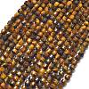 Natural Tiger Eye Beads Strands G-A260-A48-01-2
