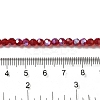 Electroplate Transparent Glass Beads Strands X-EGLA-A035-T4mm-L07-4