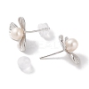 Anti-Tarnish Sterling Silver Stud Earrings EJEW-C087-08B-P-2