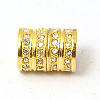 Alloy Rhinestone Magnetic Clasps with Glue-in Ends RB-C1613-10x14mm-01G-2