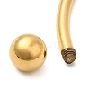 Screw End Ball 304 Stainless Steel Open Cuff Bangles LS-BJEW-G677-01G-4