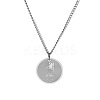 Non-Tarnish 304 Stainless Steel 12 Constellation Pendant Necklaces for Sweater FZ0908-10-1