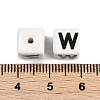 Porcelain Beads PORC-R003-08W-3