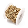 304 Stainless Steel Ring Link Chains CHS-G044-05G-07-3