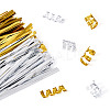 2 Bags 2 Colors Metallic Wire Twist Ties OCOR-TADJ0001-04-1