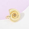 Ocean Theme Brass Cuff Rings RJEW-C135-01G-11-1