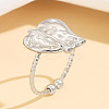 Adjustable 304 Stainless Steel Cuff Open Rings for Women WGF4169-01-1