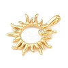 Brass Micro Pave Cubic Zirconia Pendants KK-B165-01G-2