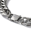 Non-Tarnish 304 Stainless Steel Cuban Link Chain Necklaces NJEW-P288-19P-3