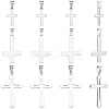 12Pcs 3 Styles 304 Stainless Steel Pendants STAS-BBC0007-24-1