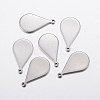 Tarnish Resistant 304 Stainless Steel Stamping Blank Tag Pendants LS-STAS-L200-92P-1