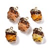 Gradient Color Resin Imitation Gemstone Resin Irregular Pendants RESI-U001-02A-1