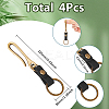 4Pcs Alloy U Shape Belt Hook Keychains KEYC-SC0002-19B-2