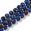 Natural Sesame Jasper Dyed Beads Strands G-H057-A21-04-1