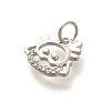Rack Plating Brass Micro Pave Cubic Zirconia Pendants KK-H508-28P-01-2