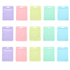 25Pcs 5 Colors Rectangle Plastic Yin-Yang Resealable Packaging Bags ABAG-TA0001-27B-2