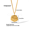 Autumn Winter High-End 304 Stainless Steel Pendant Necklace for Women MR8055-2-2