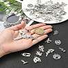 60Pcs 15 Styles Tibetan Style Alloy Pendants FIND-YW0004-82-3