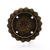 Adjustable Alloy & Iron Bezel Cup Ring Base with Rotatable Tray MAK-T012-13AB-2