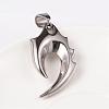 Tarnish Resistant Retro Men's 304 Stainless Steel Big Tribal Sign Pendants STAS-O044-113-3